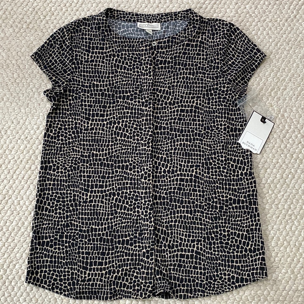 NWT Women’s Dana Buchman Black Top/Shirt Sz S